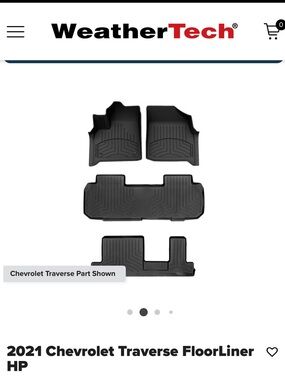 WeatherTech 2021 Chevrolet Traverse FloorLiner - Black